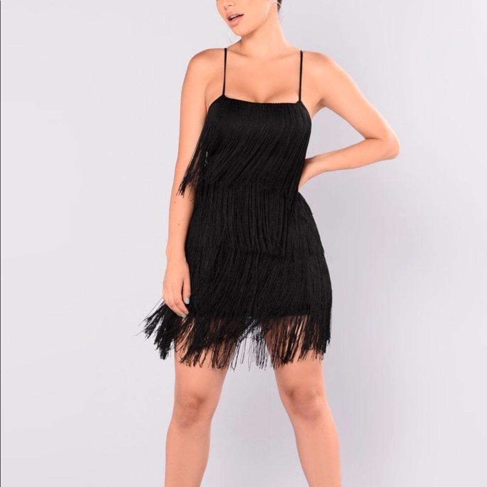 Fashion Nova Gatspy Inspired Fringe Dress